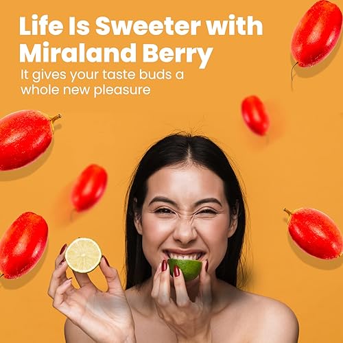 Miniatura 5 de MiralandBerry baya milagrosa liofilizada fruta milagrosa 10 bayas enteras de primera calidad toma de azúcar cortada convierte los alimentos agrios