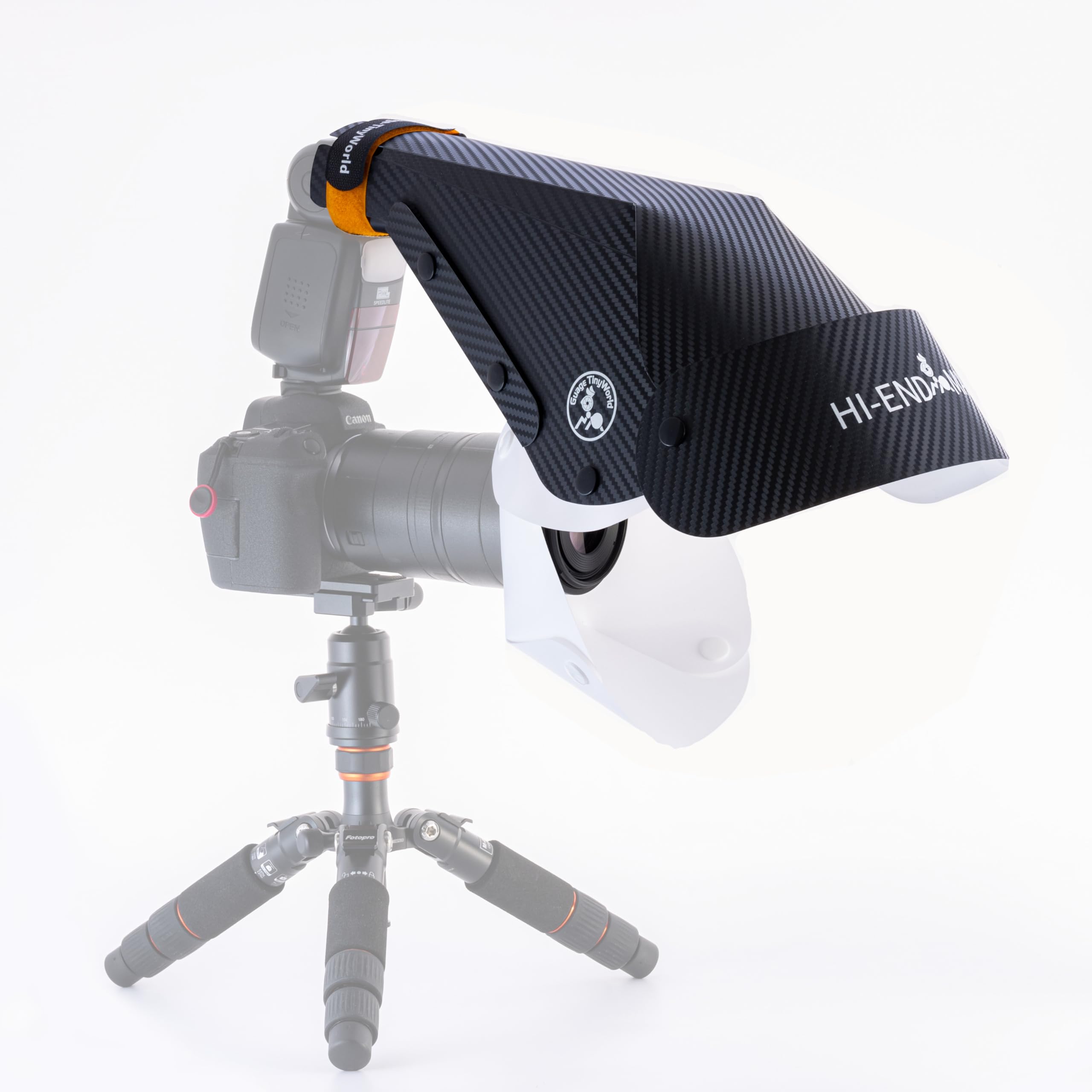 Kit de difusor de flash de fotografía macro, para fotografía de insectos de joyería, difusor de flash Speedlite portátil, compatible con lentes macro y zoom