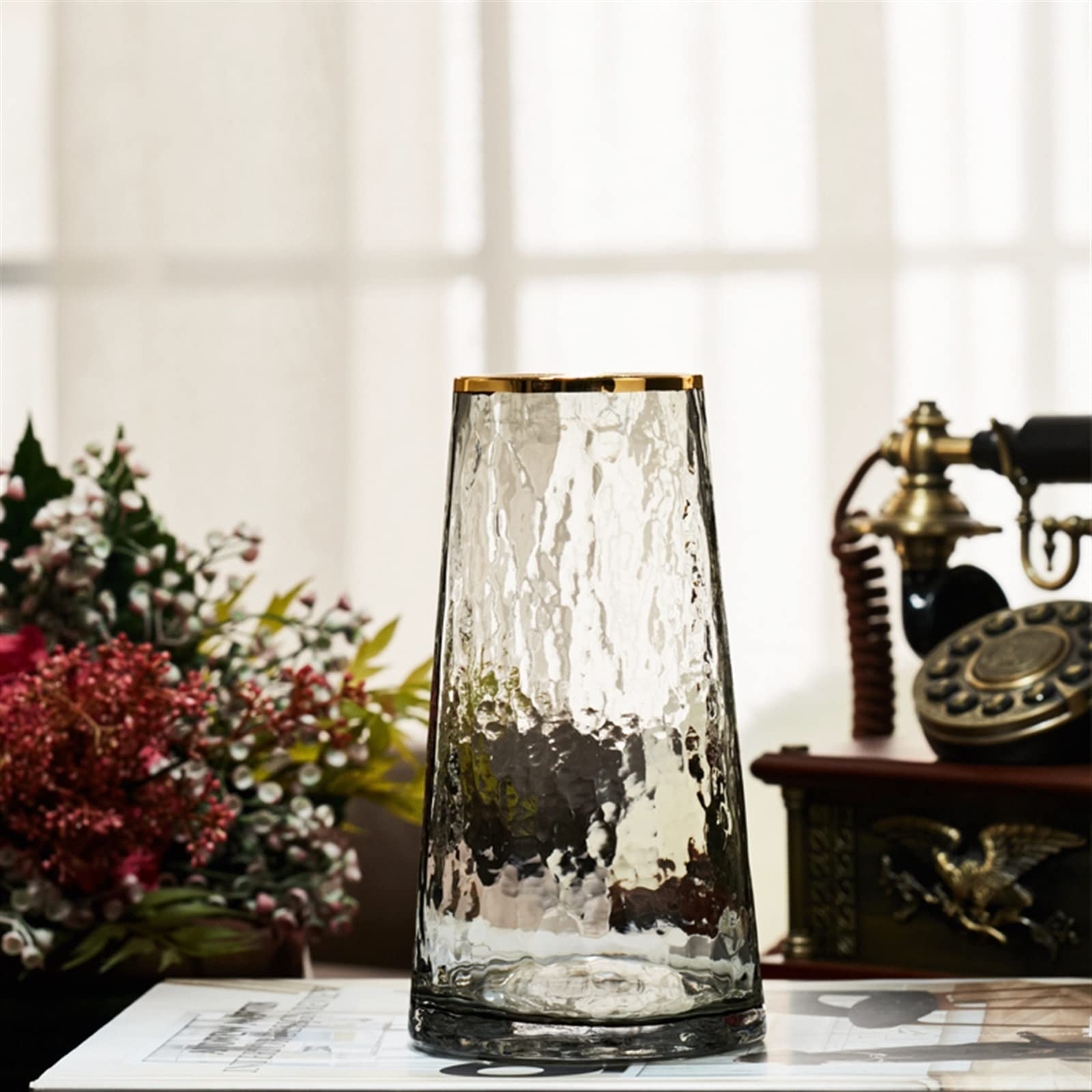 Amazon.com: Vases for Flowers Japanese-Style Glass Vases, Simple