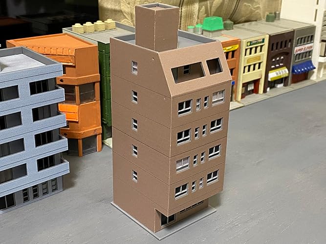 Amazon | 【ふきの芽】Nゲージ用ストラクチャー（ビル19） | 鉄道模型 通販