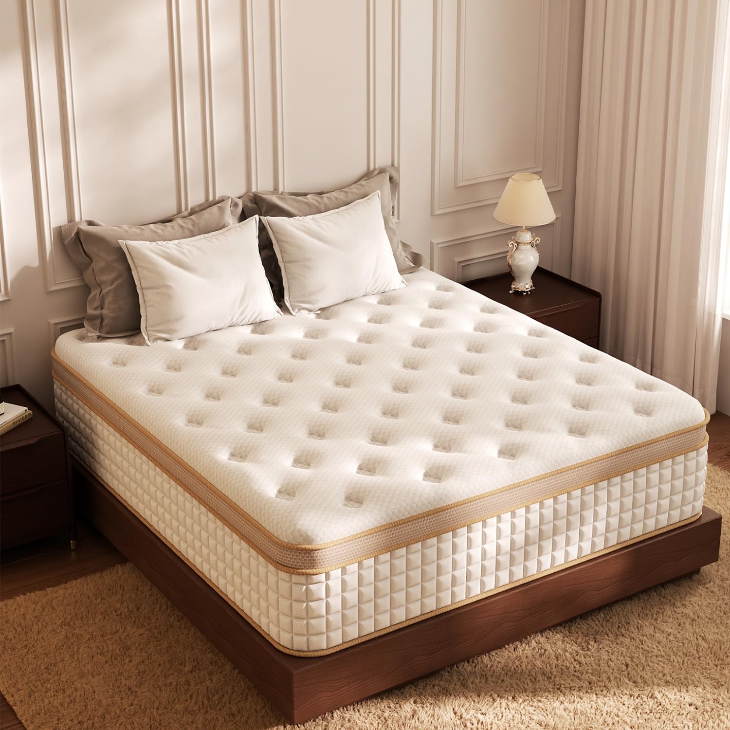 Photo 1 of Luxury Full Size Hybrid Mattress, 10 Inch, Medium Firm