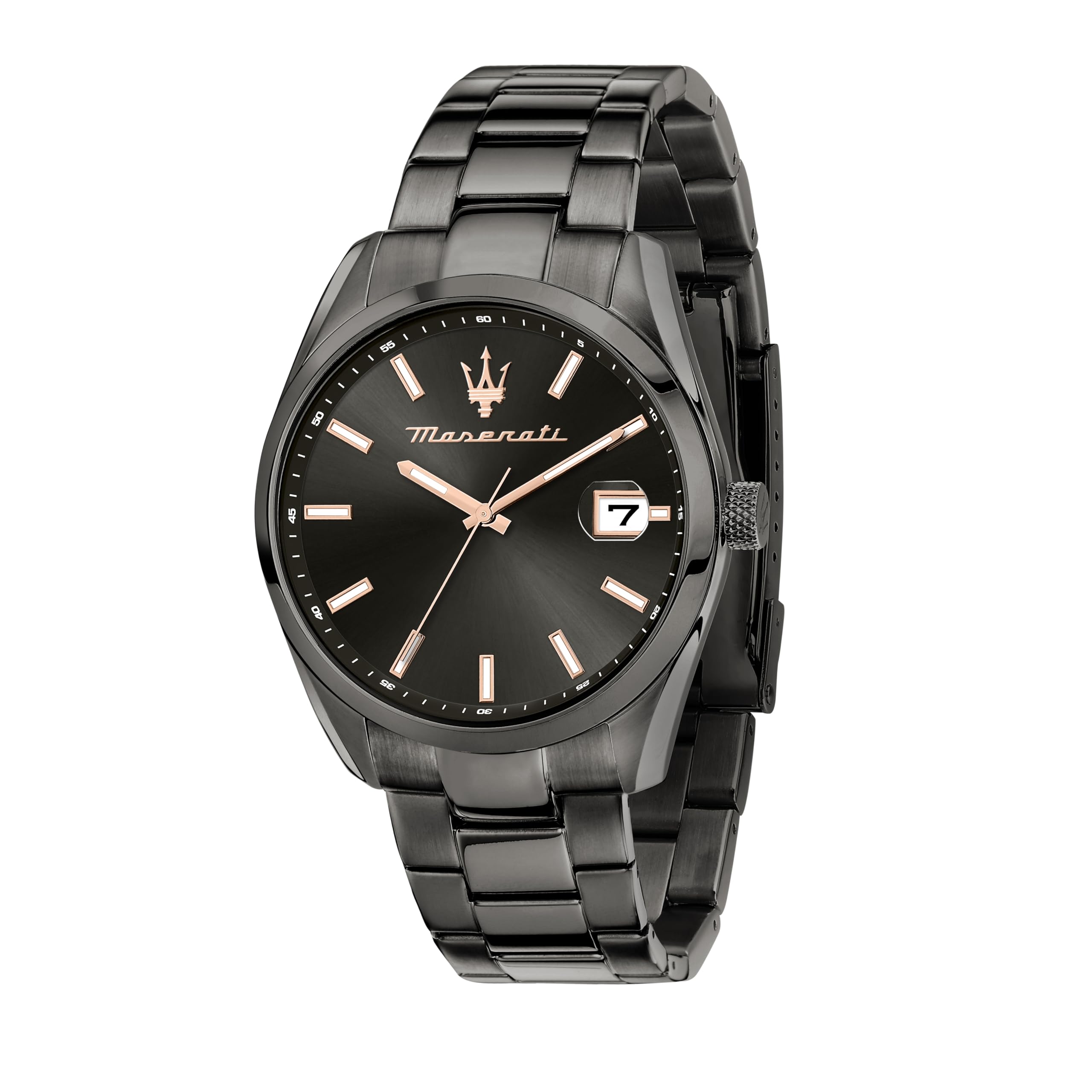 Maserati Stainless Steel Classic Date Analog Dial Color Black Men Watch - R8853151015, Gray Band (B0CC2K1PZ1) Amazon Price History, Amazon Price Tracker