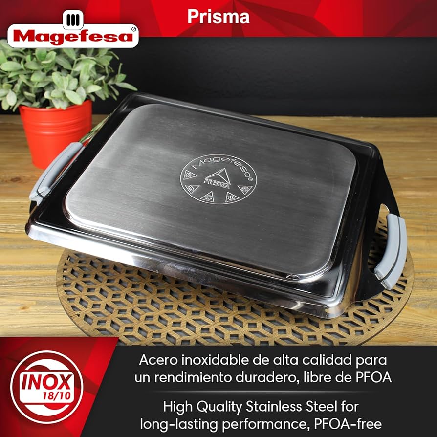 Amazon.com: Magefesa Prisma 10.8-inch Teppanyaki Griddle Pan, made