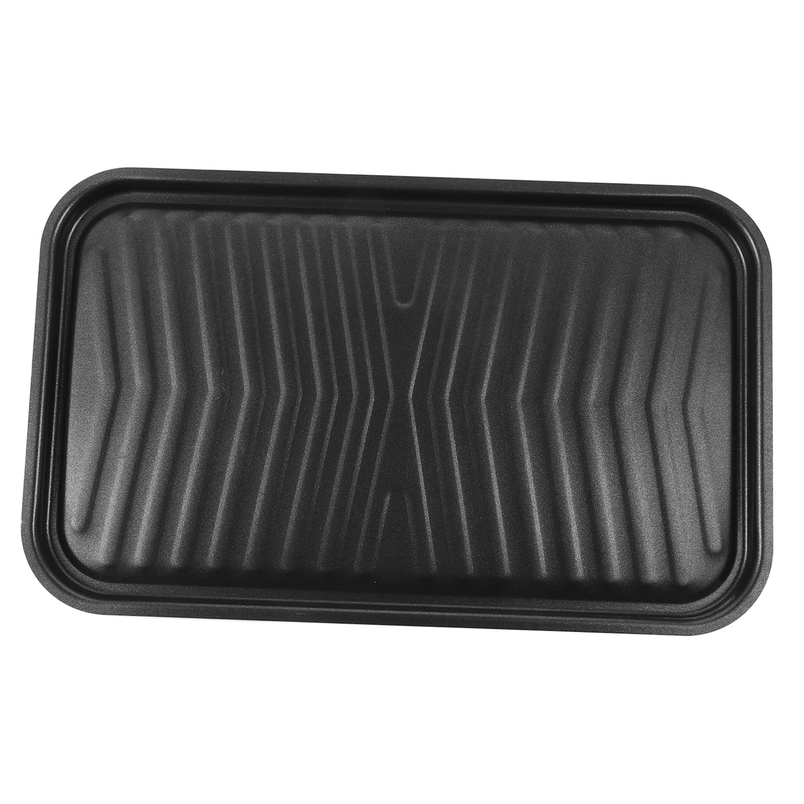 Antihaft Grillplatte aus Dicker Stahlplatte Schwarz für Grillen