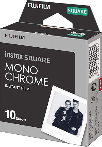 Miniatura 6 de Fujifilm Álbum de fotos Instax Square – Gris grafito y película Fujifilm Instax Square Monocromática – Paquete de 10 exposiciones