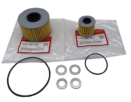 Kit de afinación de filtro de aceite OEM compatible con filtros de aceite, juntas tóricas y arandelas Honda Talon 1000R X Pioneer 1000