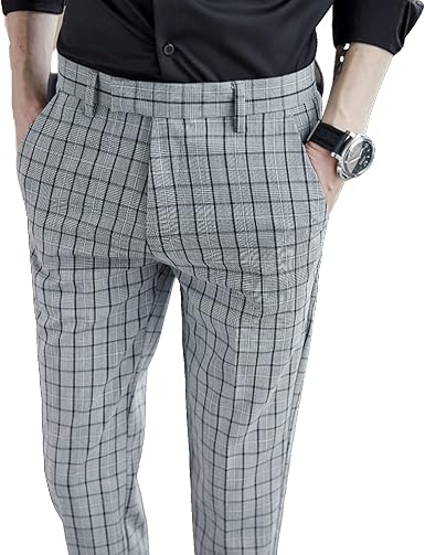 Amazon.com: Pantalones de vestir casuales oficiales 6201 para hombre,  estilo informal, estilo informal, para uso formal : Ropa, Zapatos y Joyería