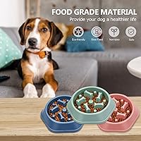 Vista 20 de UPSKY Slow Feeder Dog Puzzle Bowl, Interactive Bloat Stop Non-Slide Lick Treat Bowl for Small Medium Dogs (Black)