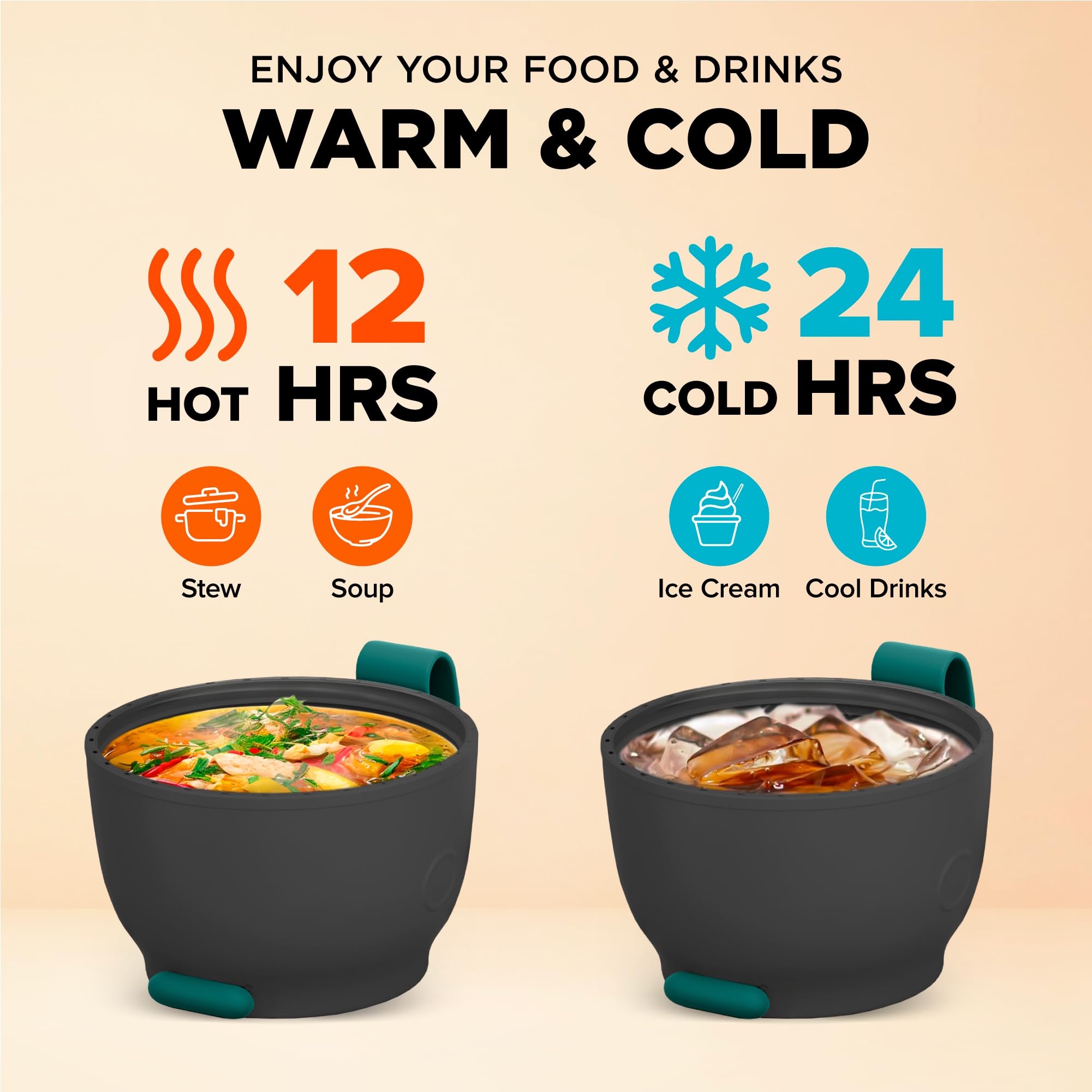 Energify Thermos MAXSO Pack Soup Thermo For Hot Cold Food For