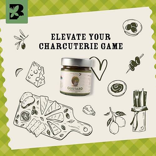 Miniatura 7 de Butterfly Bakery of Vermont - Gustard - Una mostaza Guster, pepinillo picante, mostaza gourmet para untar con pepinos Vermont, jalapeños, eneldo y