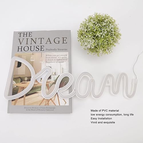 Miniatura 2 de Pilipane Vividly Handmade PVC Neon Wall Light for Bedroom & Party Decor,LED Neon Light Dream, Battery & USB Operated