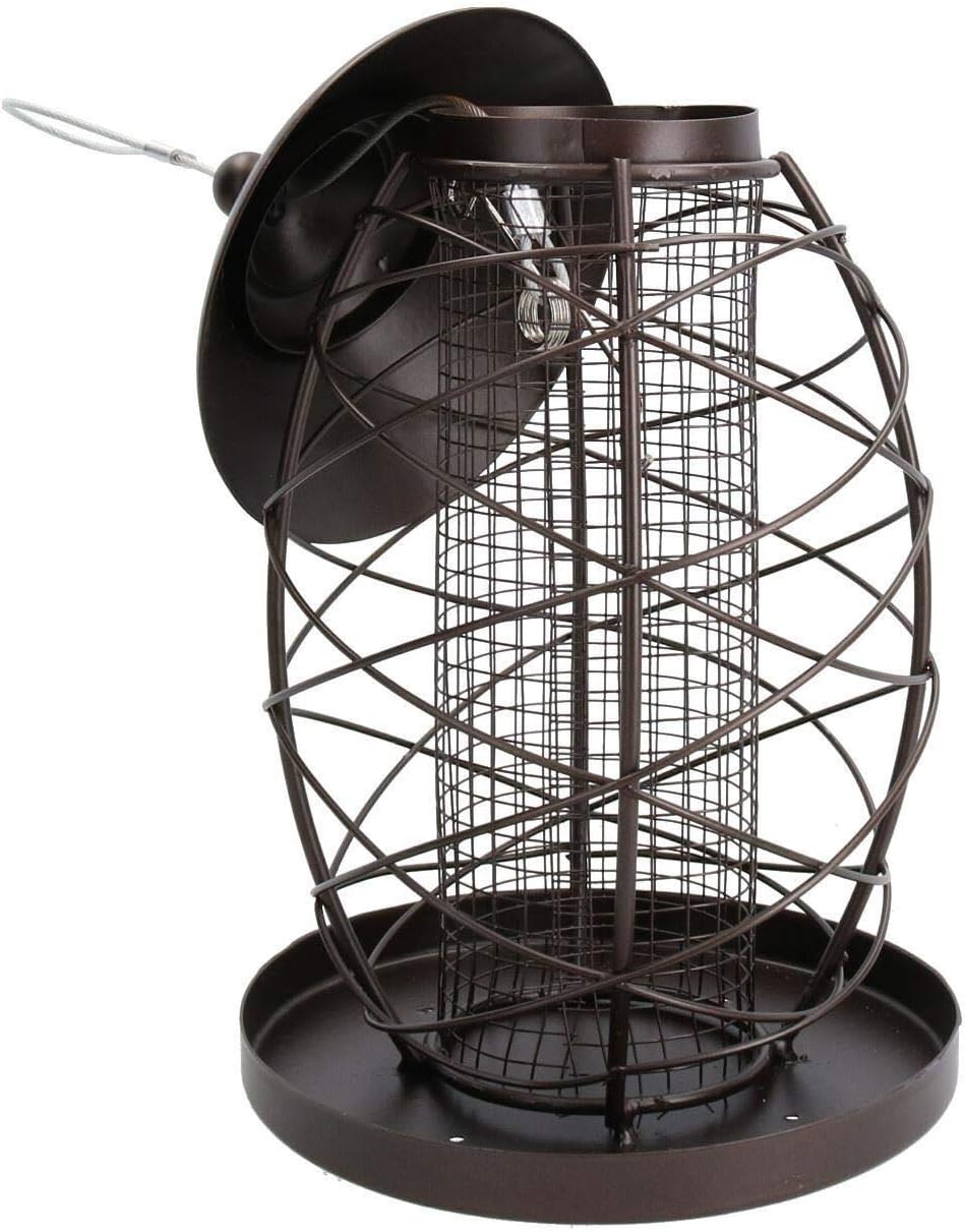 AB Tools 2pk Lantern Bird Feeder Nut Holder Hanging Feeding Station for Wild Birds