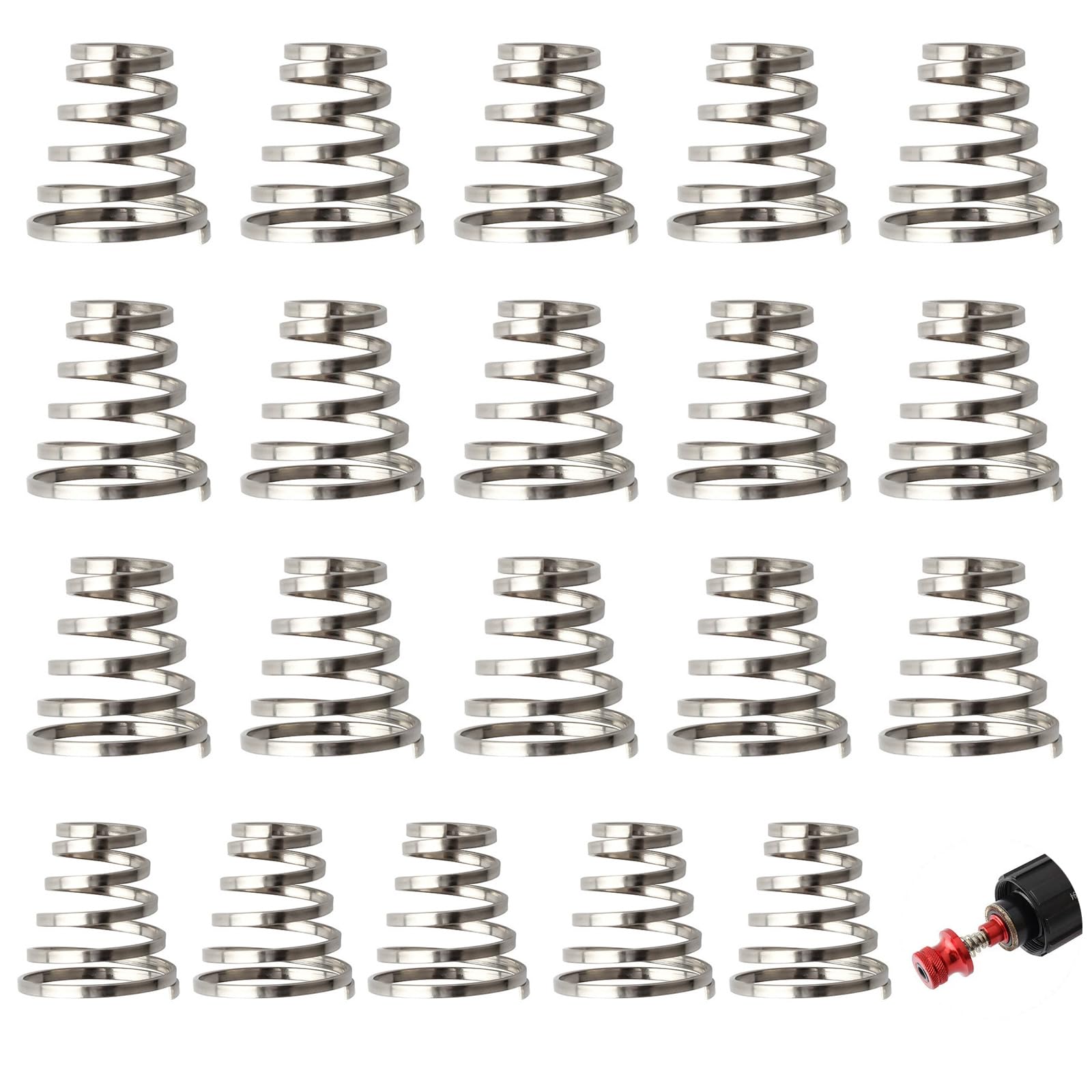 VBSYUYQ 20 Pcs Stainless Steel Bike Quick Release Skewer Springs