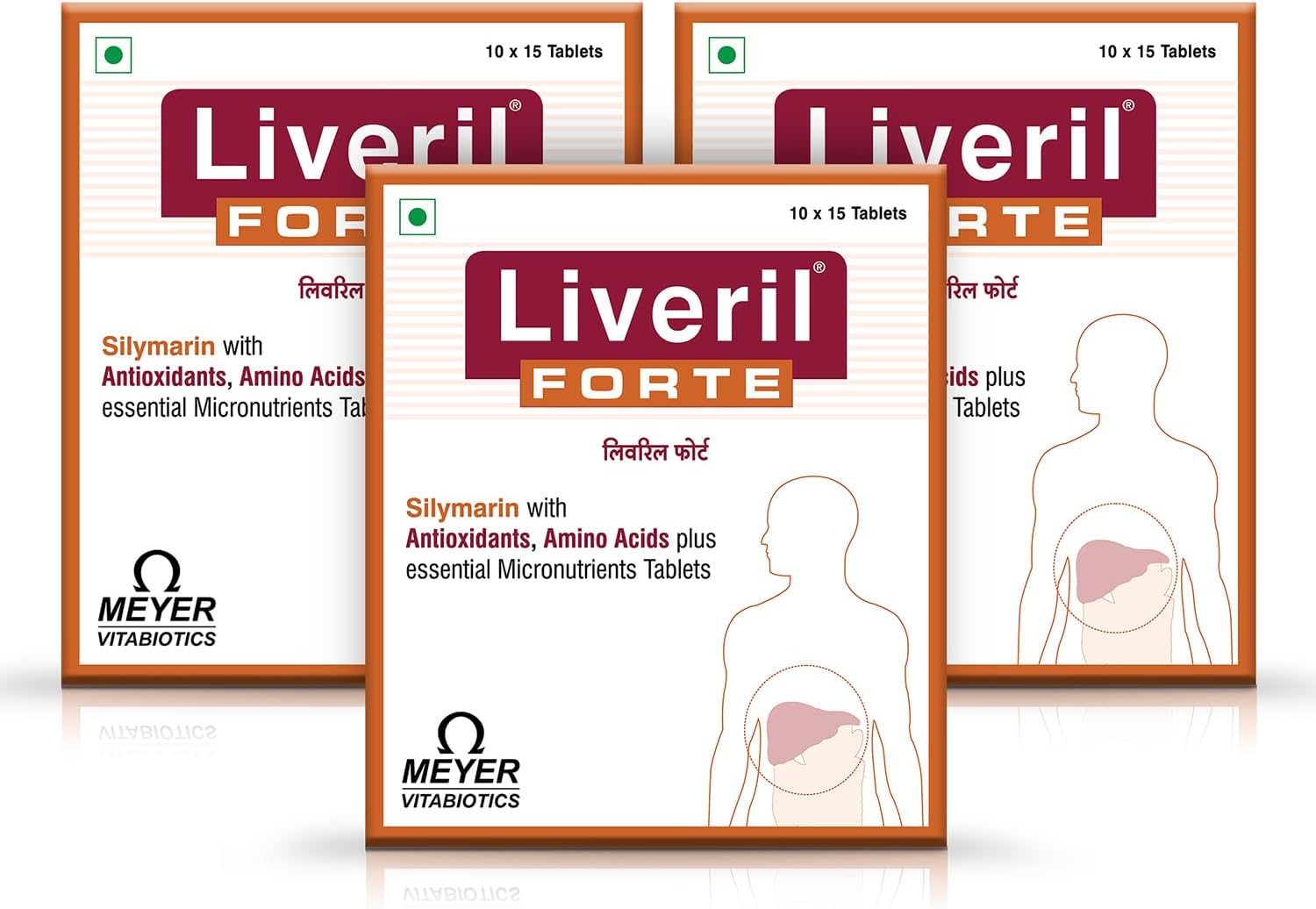 Liveril Forte Tablets (Pack of 3) 3 STRIP (45 Tablets)