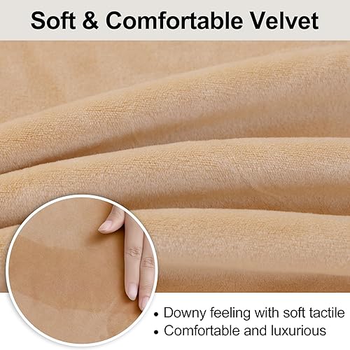 Miniatura 3 de smiry - Fundas para sillas de comedor de terciopelo elástico y suave, extraíbles, Terciopelo, Verde (Peacock Green)