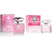 Womens Perfume Gift Set, EDP, 2 Pack 3.4 oz / 100 mL each, Verse Pink Crystal, VICTORY GLOWING CRYSTAL, Pink Glam & Modern Floral, for parties & photos & everyday, Long-Lasting, Gift Ready