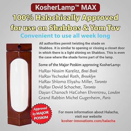 Vista 31 de lámpara Kosher MAX, negro, kosher lamp max blk, 15.00watts