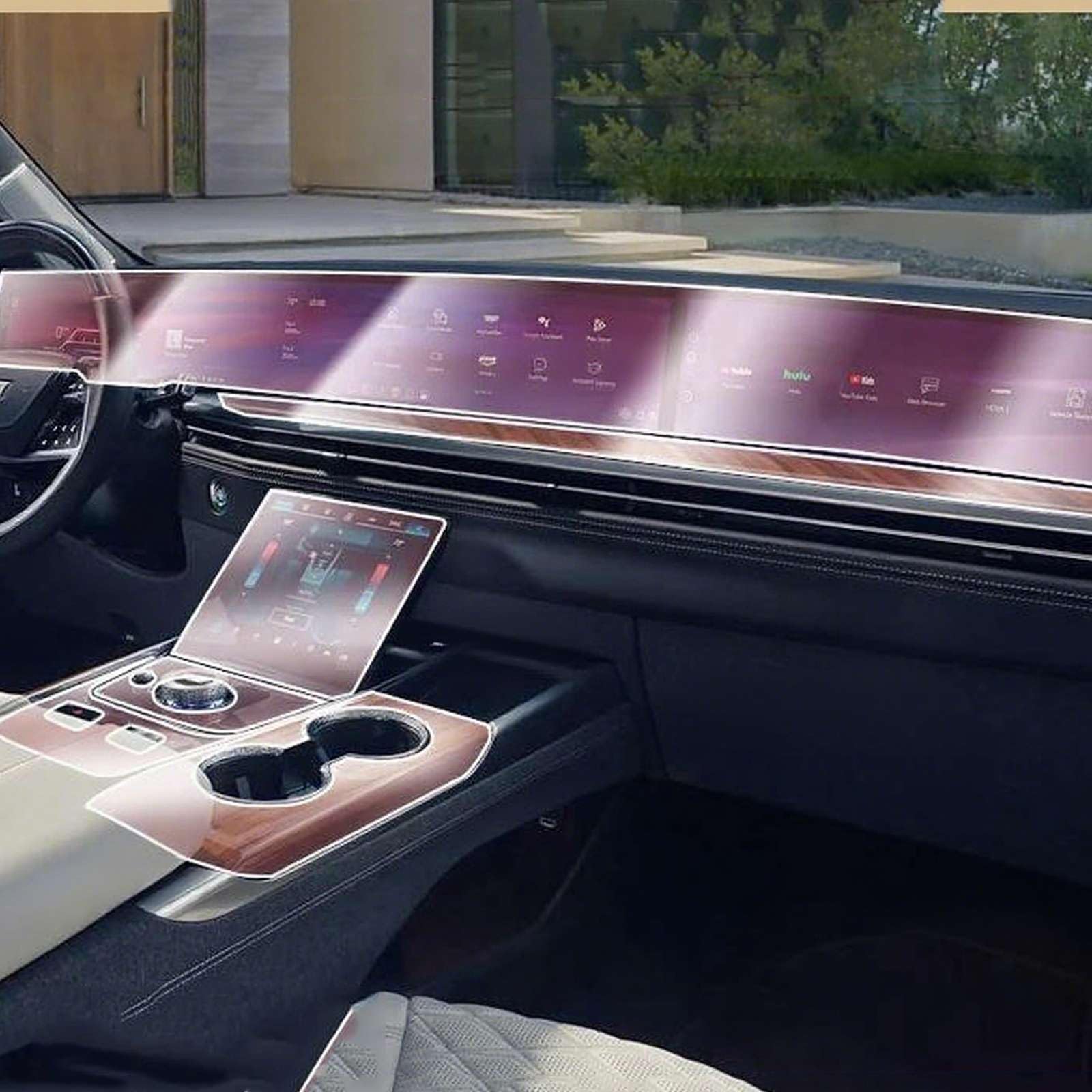 ZGHQHCDRH for Cadillac Escalade 2025 Car Interior Center Console Instrument Dashboard Protective Cover Film