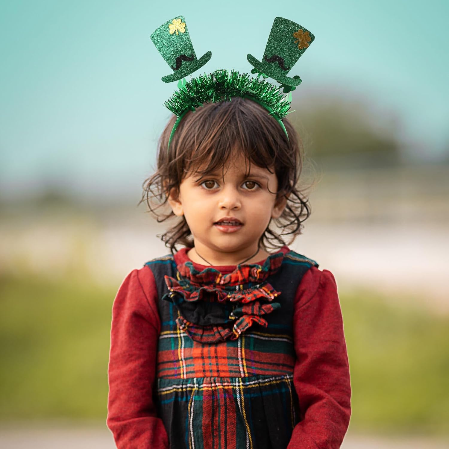 HEALLILY St Patrick's Day Small Top Hat Headband Festival Photo Prop Hairband Women’s Holiday Headdress Accessory for Party Supplies