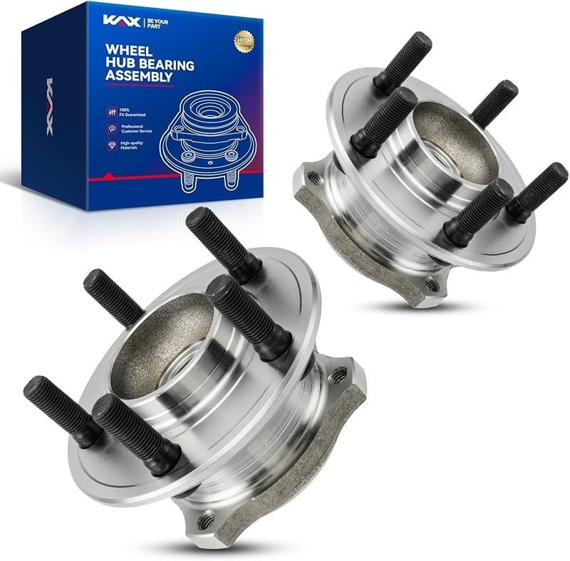 Cubo e rolamento de roda dianteira KAX 513225 para Dodge Charger, Chrysler 300, Dodge Challenger e Magnum – 2 unidades