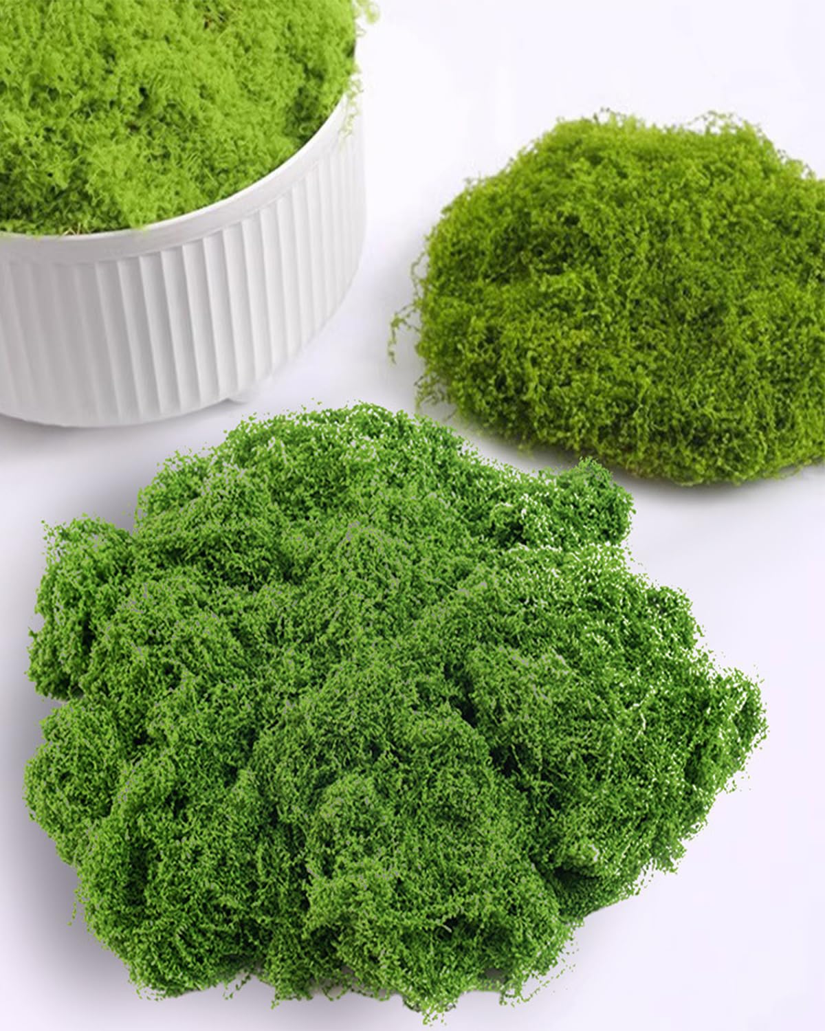 NHCDFA 100g Artificial Grass for Decoration, Fake Grass, Artificial Grass, Artificial Moss, Fake Moss Decorative Craft Moss for Lawn Green Plant Aquarium Landscaping, Garden Office Home Decoration-image-25