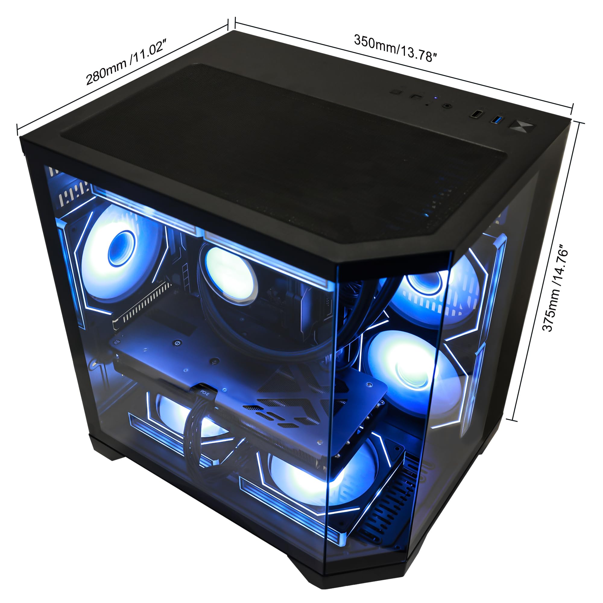 Amazon.com: HELLOLAND Ocean of Stars Gaming PC Desktop -AMD