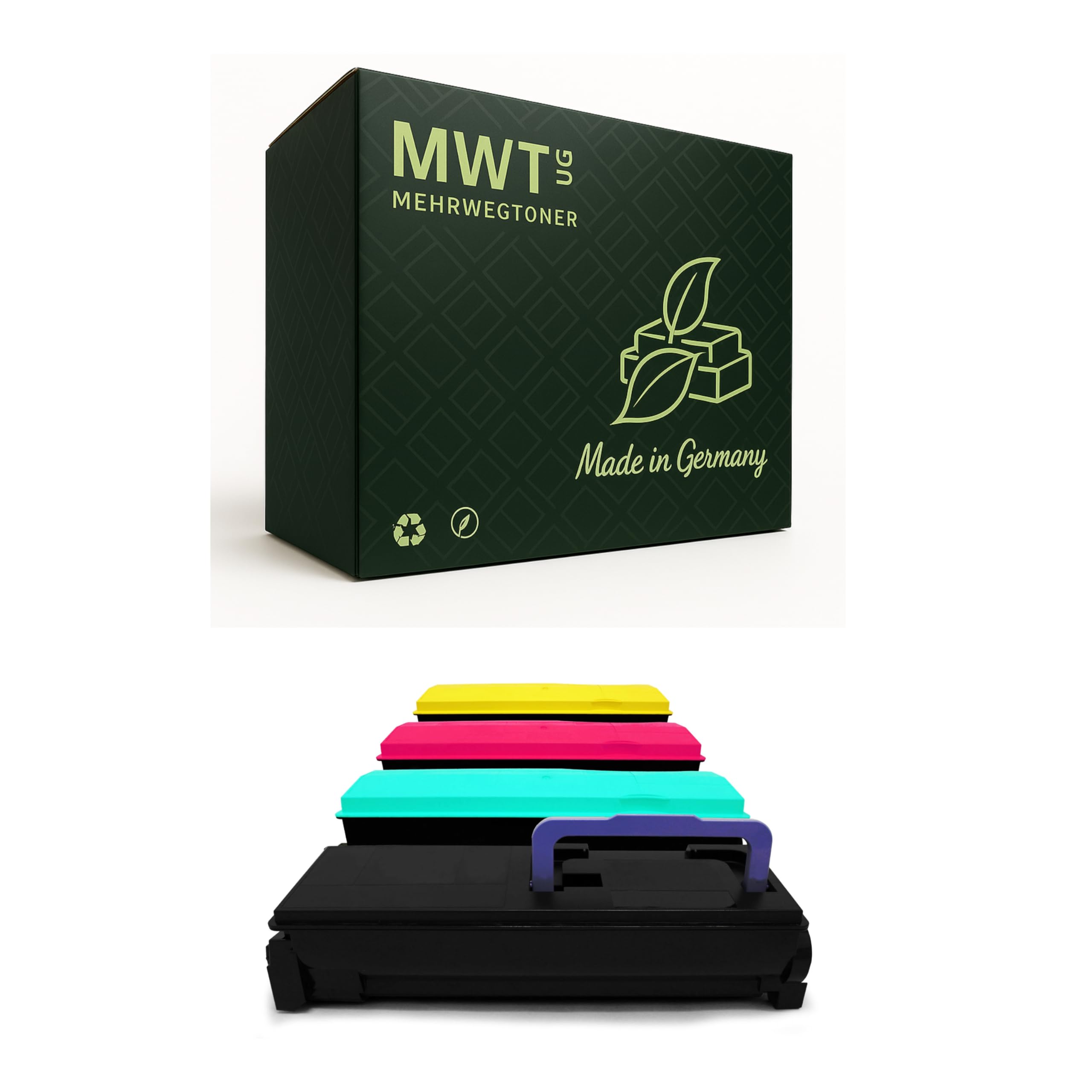 Mehrwegtoner Toner 5X Cartucho de tóner compatible como repuesto para Kyocera FS-C5400DN sustituye a TK-570 negro, azul, rojo, amarillo
