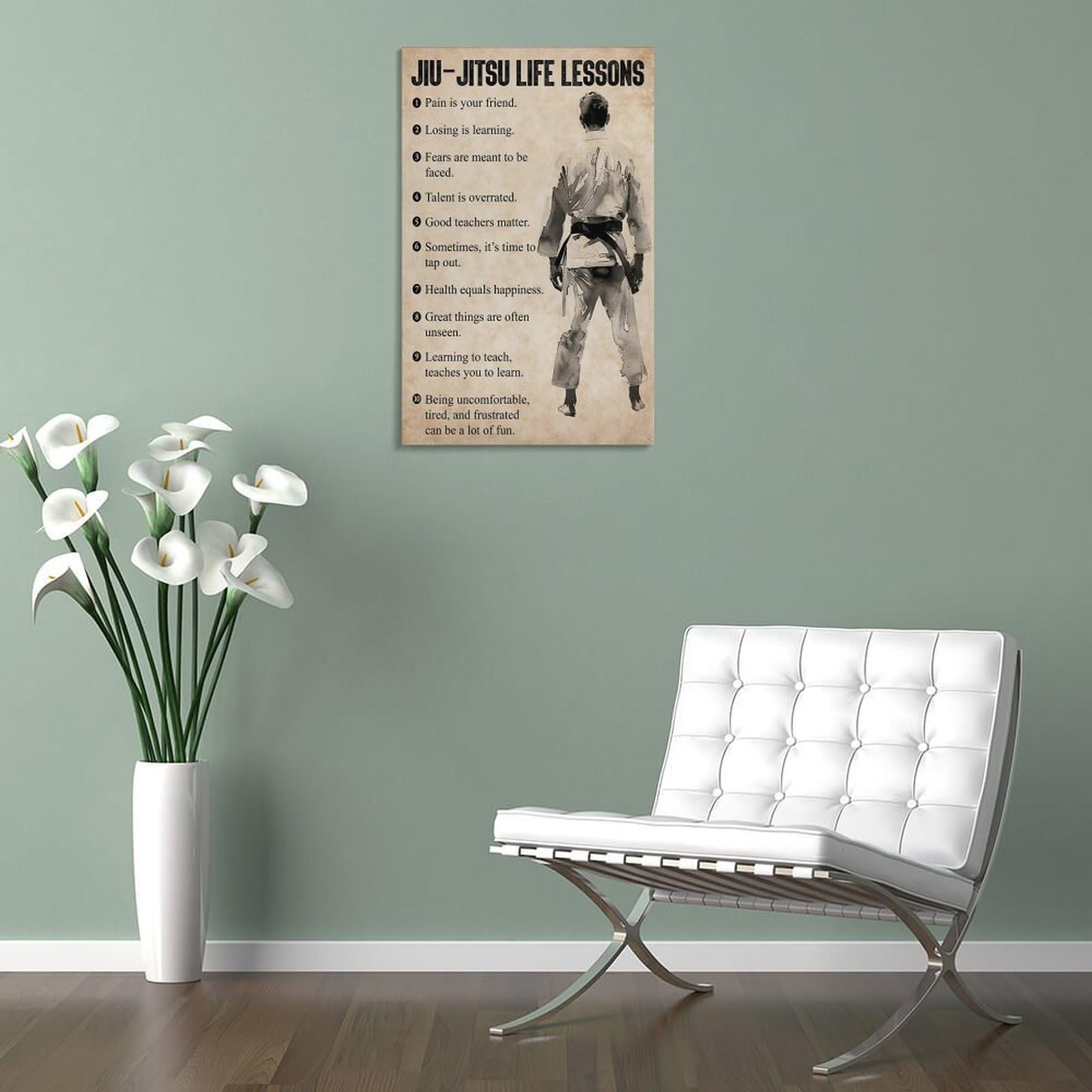 Amazon.com: Jiu-Jitsu Life Lessons Canvas Print, Jiu-Jitsu Poster