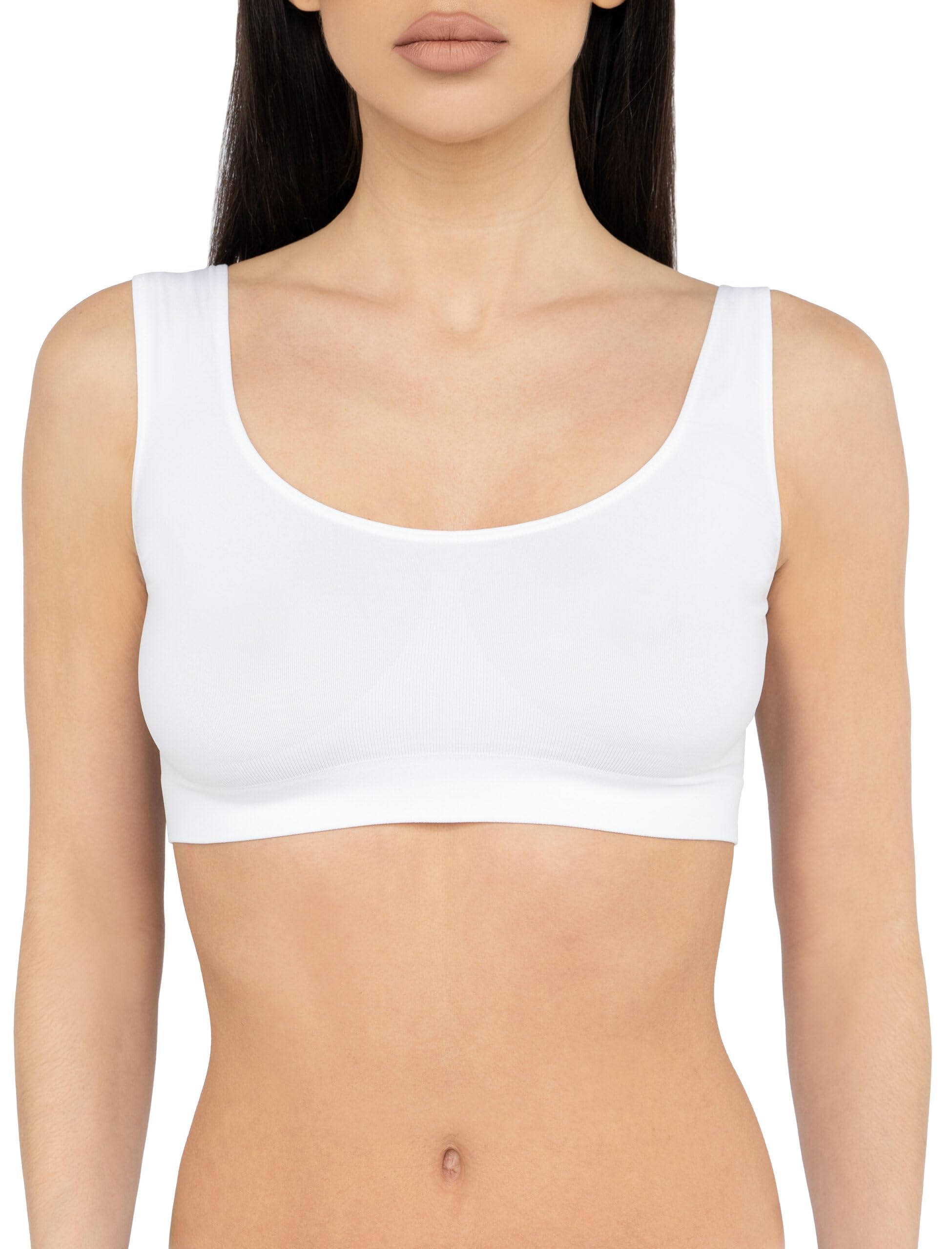 LORES Nahtloser Sport-BH Damen – Ohne Bügel, Unsichtbar & Weich, Für Alltag & Leichten Sport, Made In Italy – Perfekt Für Empfindliche Haut LORES Nahtloser Sport-BH Damen – Ohne Bügel, Unsichtbar & Weich, Für Alltag & Leichten Sport, Made In Italy – Perfekt Für Empfindliche Haut