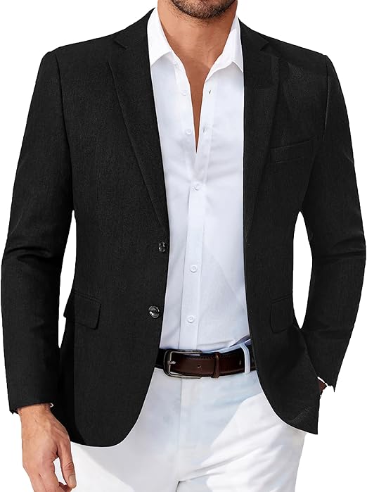 COOFANDY Men's Blazer Casual Sport Coats Two Buttons Lightweight Suit Jacket