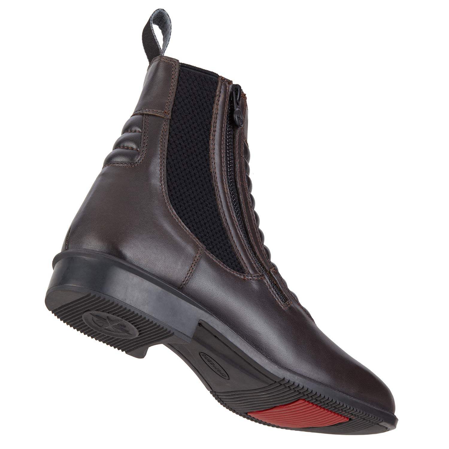 Reit-Stiefelette »LEGACY SZ MILANO« aus weichem Rindsleder | Designt in Italien | Reit-Schlupf-Schuh mit ULTIMA-RS Gummisohle | Komforteinlegsohle | Reißverschluss seitlich | Schwarz, Braun