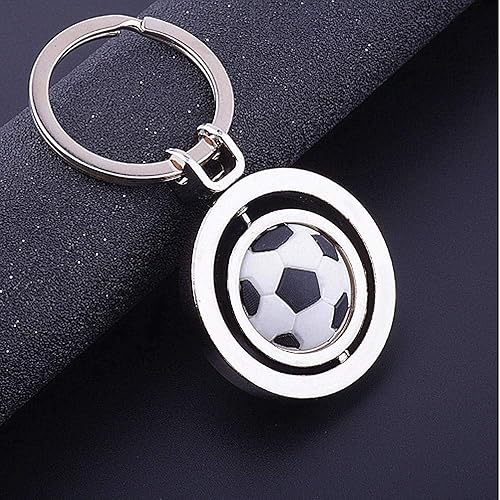 Miniatura 2 de IMIKE - Llavero de metal a la moda, lindo llavero giratorio para fútbol y deportes