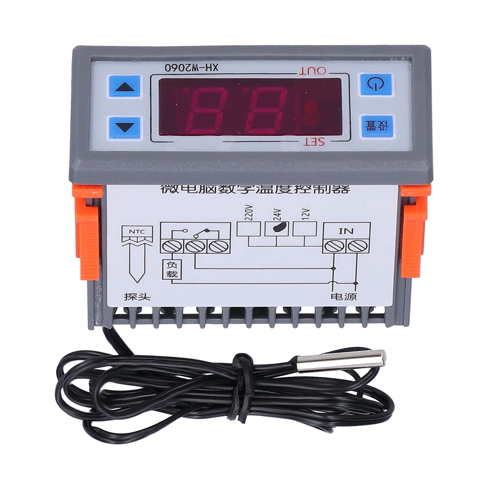 Cyfrowy regulator temperatury Mikrokomputer Termostat Przełącznik sterowania chłodzeniem Wyjście półprzewodnikowe 24 V Wyświetlacz o wysokiej jasności Sprzęt przemysłowy Materiał