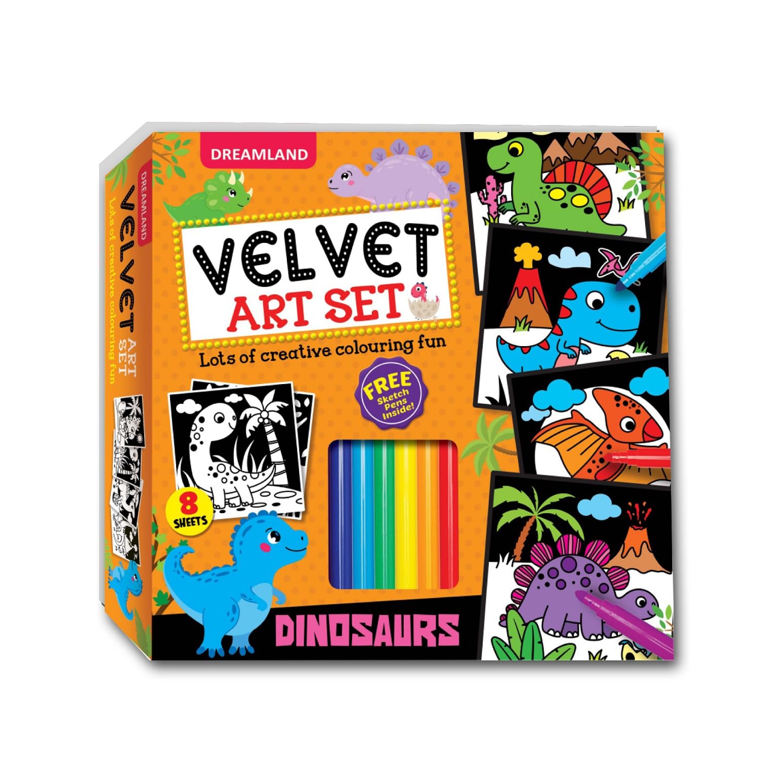 See full amazon price history chart for Dinosaurs - Velvet Art Set with 10 Free Sketch Pens : Children Colouring Activity Pack Box Set Dinosaurs - Velvet Art Set with 10 Free Sketch Pens : Children Colouring Activity Pack Box Set (8119091183) Amazon Price History, Amazon Price Tracker