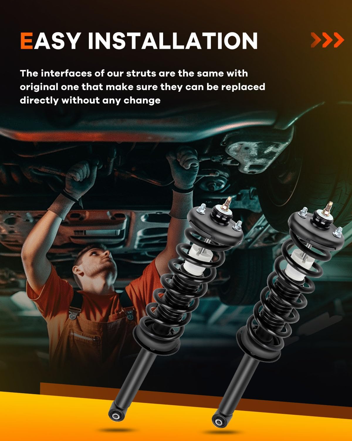 171372 Rear Shocks Struts for Acura/Honda AWD, OCPTY Complete Strut Assembly Fits 2004 2005 2006 2007 2008 for Acura for TL | 2003 2004 2005 2006 2007 for Honda for Accord Amortiguadores Struts-2Pcs