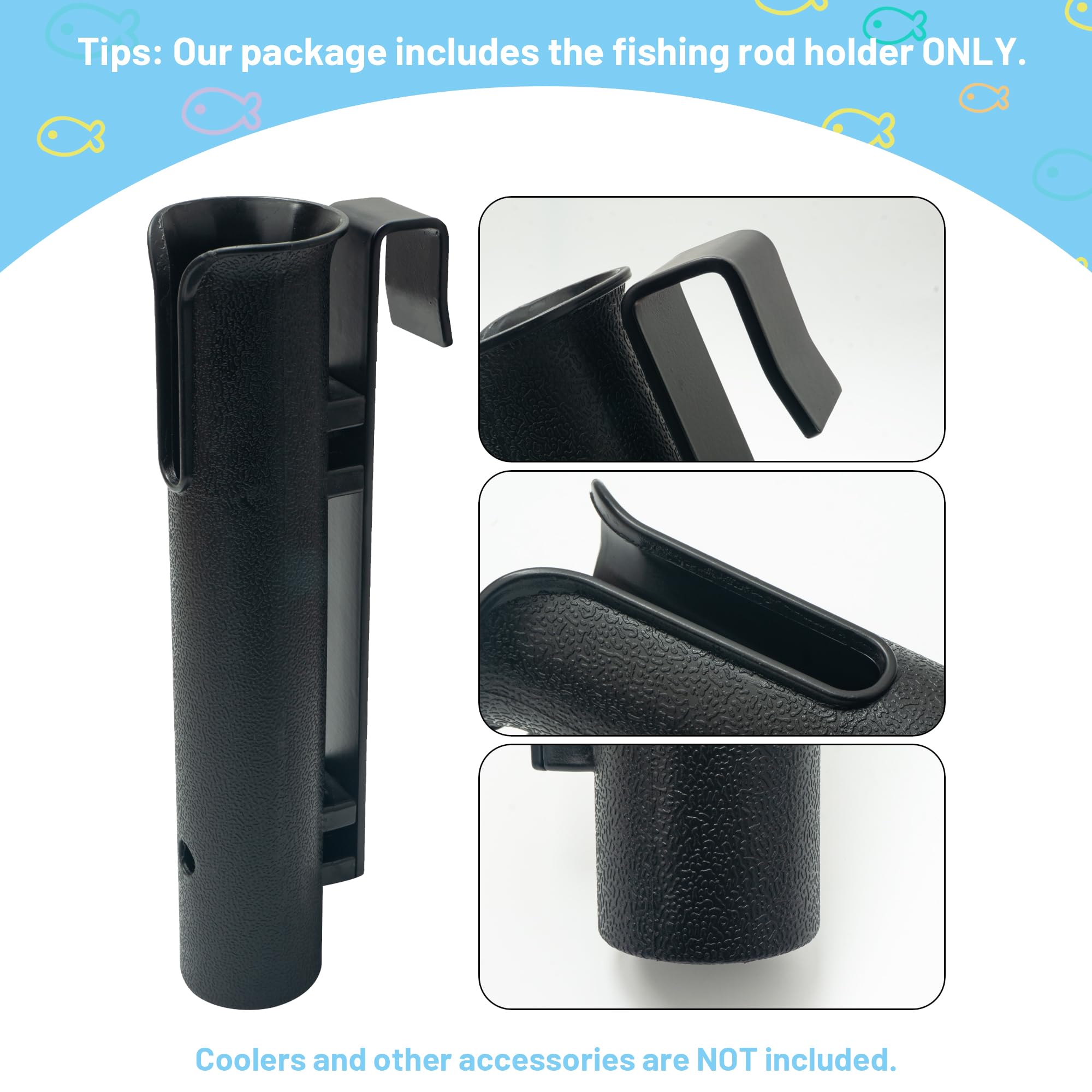 Cooler Rod Holder - YETI & RTIC Compatible -4