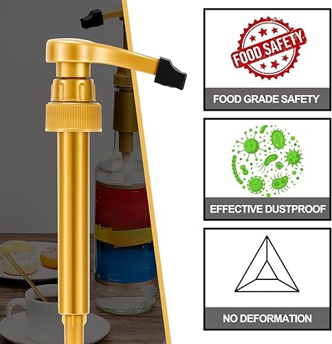 Miniatura 3 de Zhehao 20 tapas de goma para bomba de jarabe de café, tapas de goma para bomba de jarabe, dispensador de vertido, botella de licor de aceite, Negro