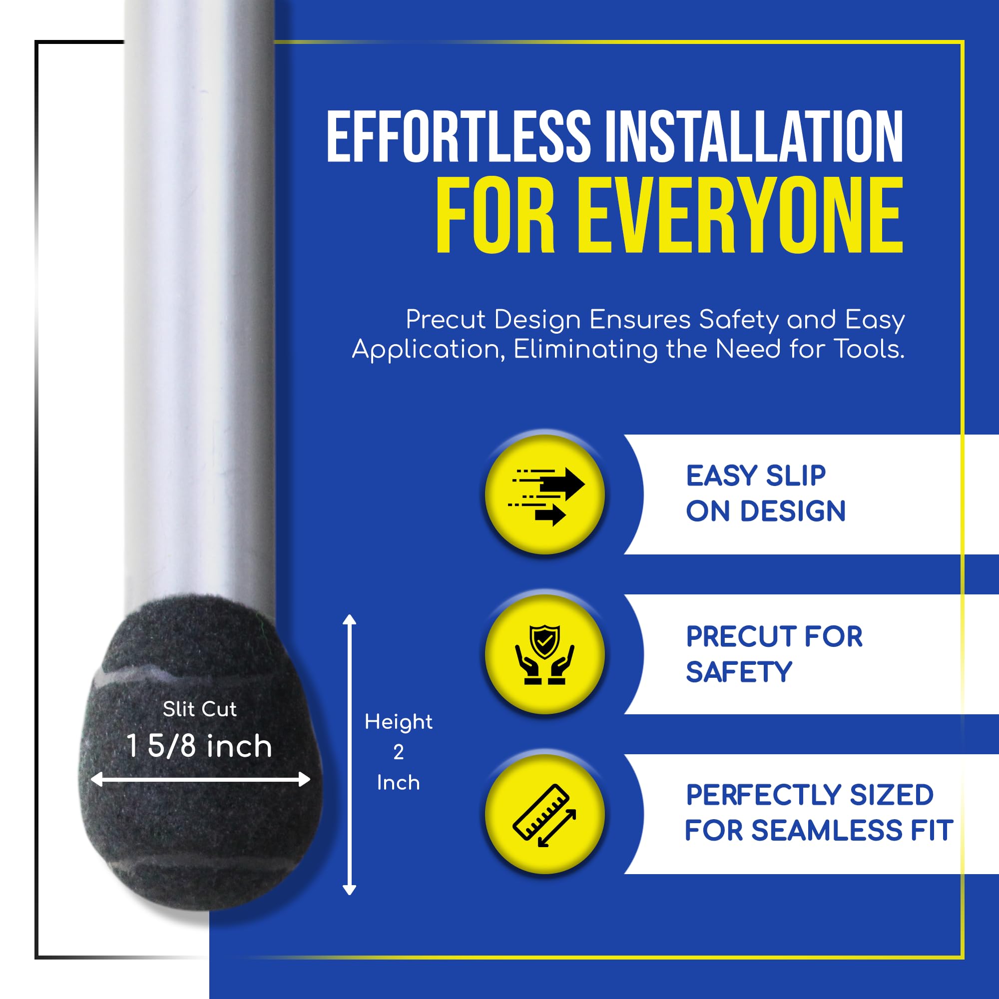 Amazon.co.jp: Furniture Footies 小型 2インチ ブラック