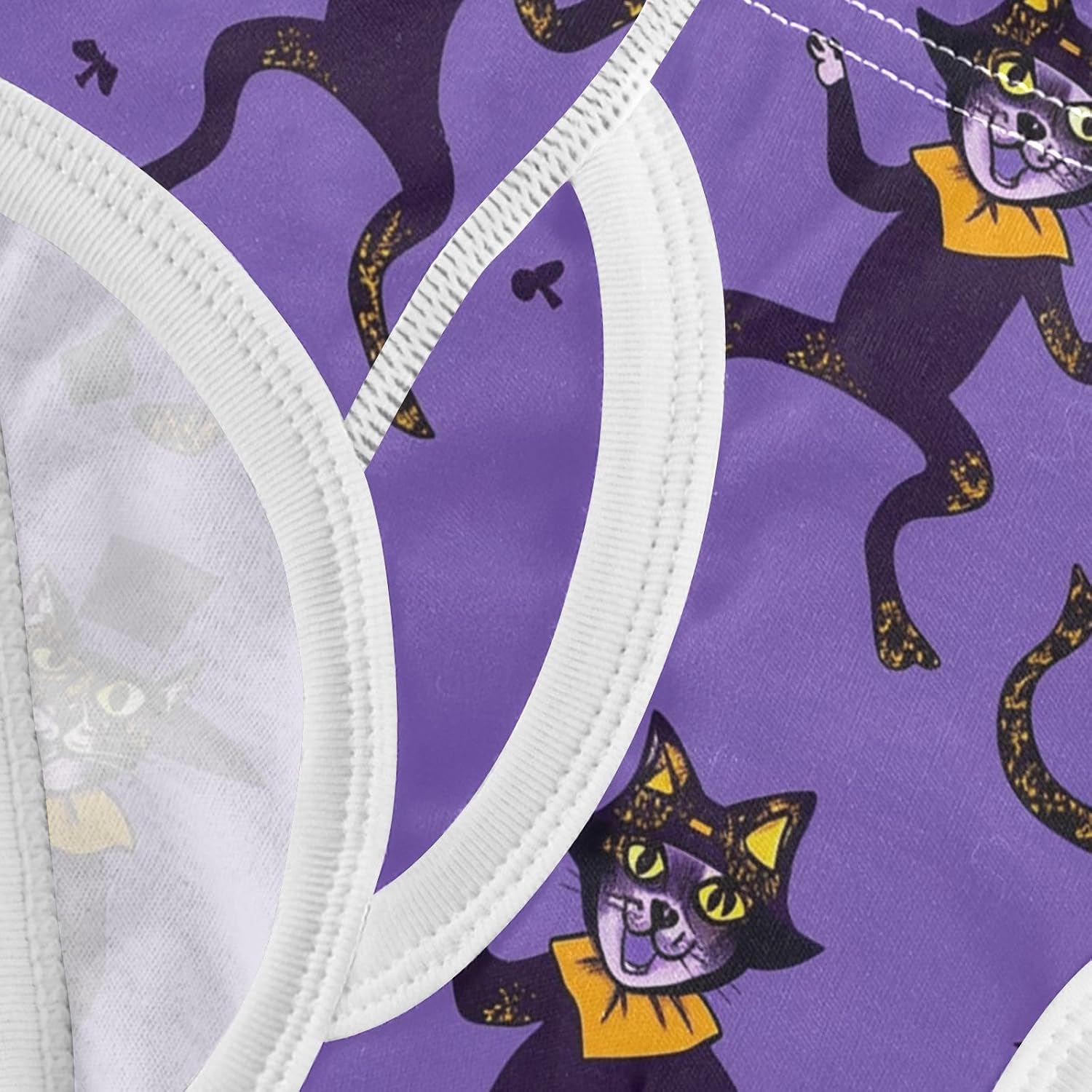 visesunny Boys Potty Training Underwear Purple Dancing Cat Breathe Cotton Briefs Size 2T-8Y for Toddler