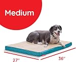 Brindle 2" Lit de chien orthopédique - Lit de caisse pour chien avec couverture lavable à la machine - Lit de chien moyen - Adolescents