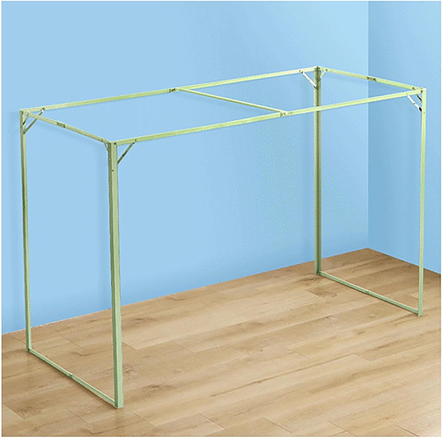 Fabric Bed Drapes Mesh Protection Canopy Shielding Netting,Bed Tents,Folded Metal Canopy Bed Frame Mosquito Net Bed Canopy 4 Corners Post Canopy Bed Curtain,Twin Top Bunk Bed Tent Canopy wit