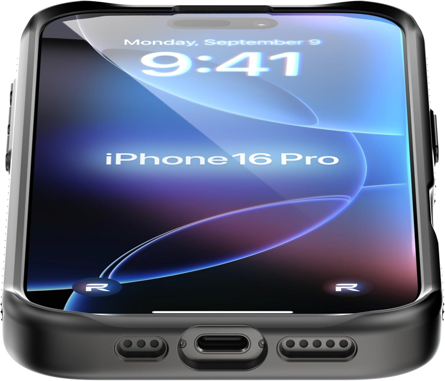 REBEL Case for iPhone 16 Pro [Gen-6 Aramid Fiber] Strong MagSafe Compatible, Grippy Sides, Shockproof Corners, Metal Lens + Buttons, Upgraded Protective Design, 6.3 Inch Phone 2024 (Black) - Image 5