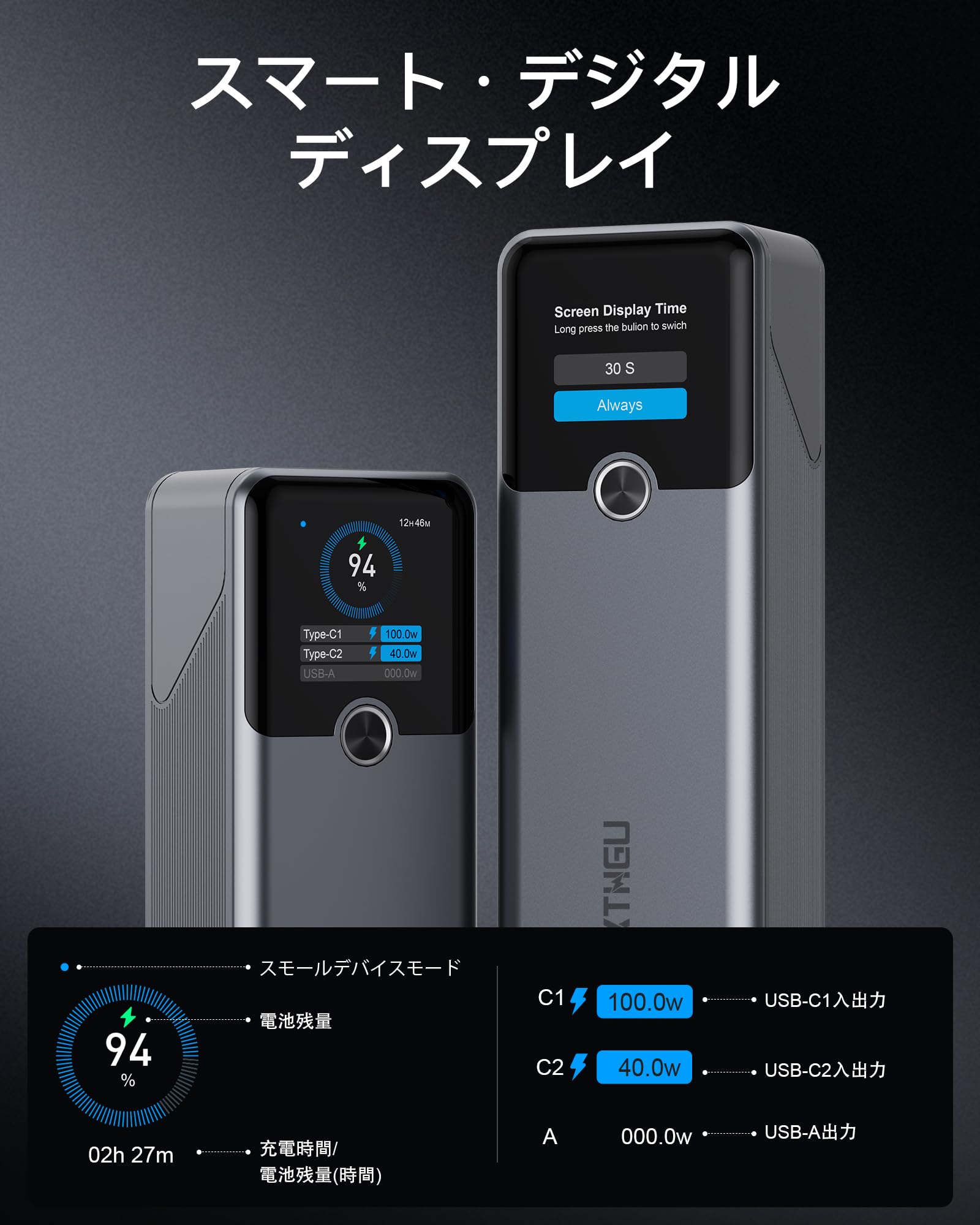 Amazon | SIXTHGU 200W モバイルバッテリー(20000mAh/大容量急速充電