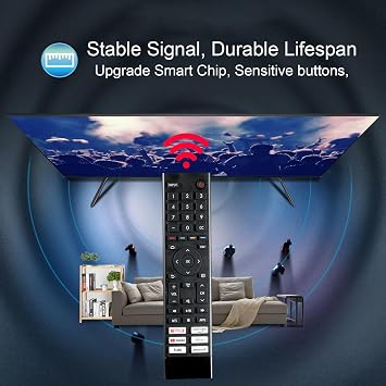 Universal TV Remote Control Compatible with All Hisense 4K UHD Android Smart TV