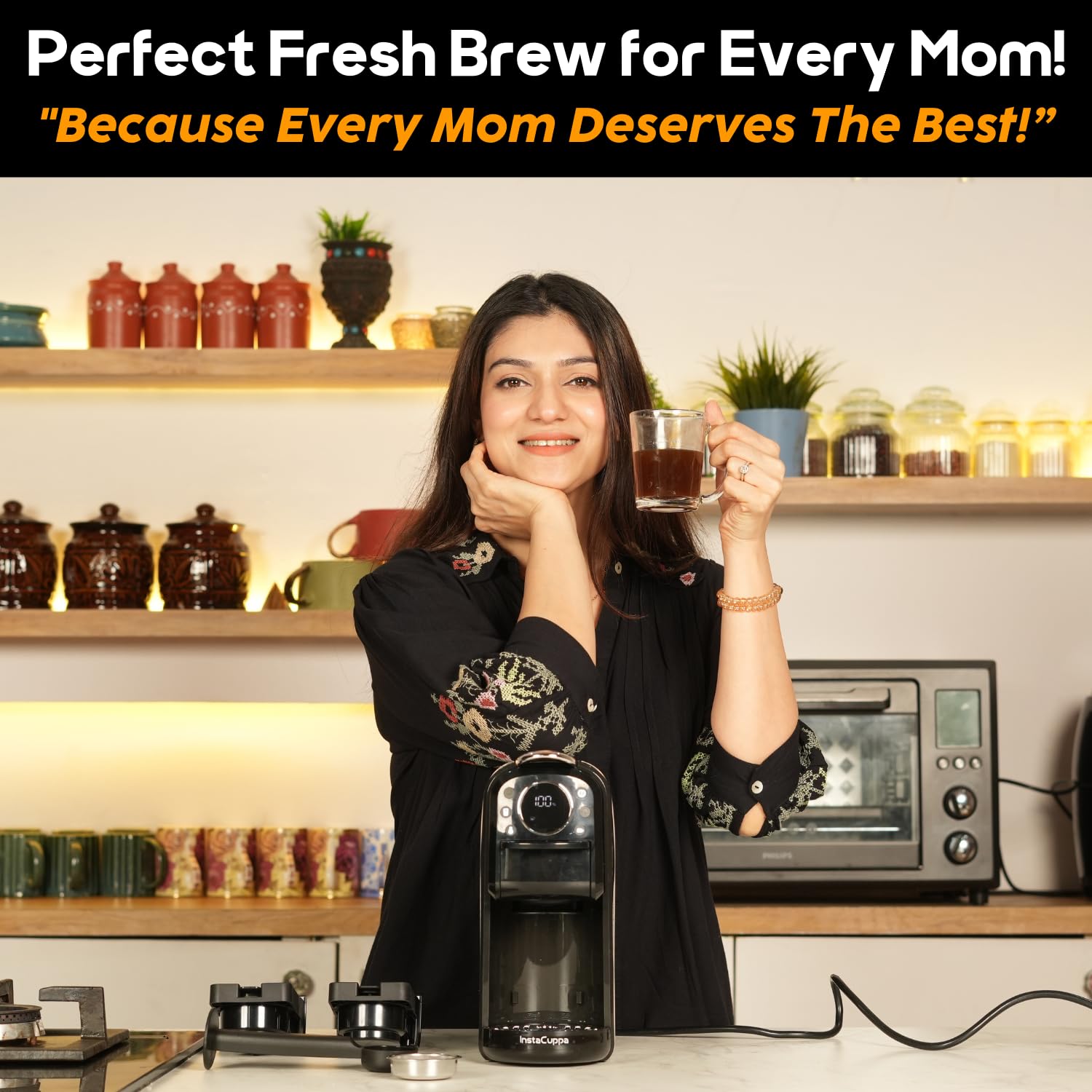 Instacuppa In Espresso Coffee Maker Works With Ground