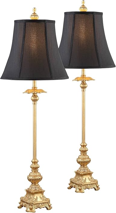Regency Hill Juliette Traditional French Country Buffet Table Lamps 36. ...
