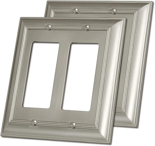 Vista 12 de BESTTEN - Placa de pared decorativa de metal de aleación de zinc de latón envejecido de 2 bandas, decoración de la colección Grand, cubierta