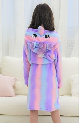 Miniatura 4 de Doctor Unicorn - Bata de baño suave con capucha de unicornio, ropa de dormir - Regalo de unicornio para niñas