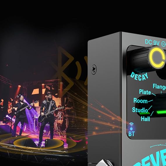 Digital Reverb Guitar Effect Pedal 9 Modes Guitar Effect Pedal Guitar Reverb Effector Single Block Reverb Effector