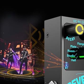 Digital Reverb Guitar Effect Pedal 9 Modes Guitar Effect Pedal Guitar Reverb Effector Single Block Reverb Effector